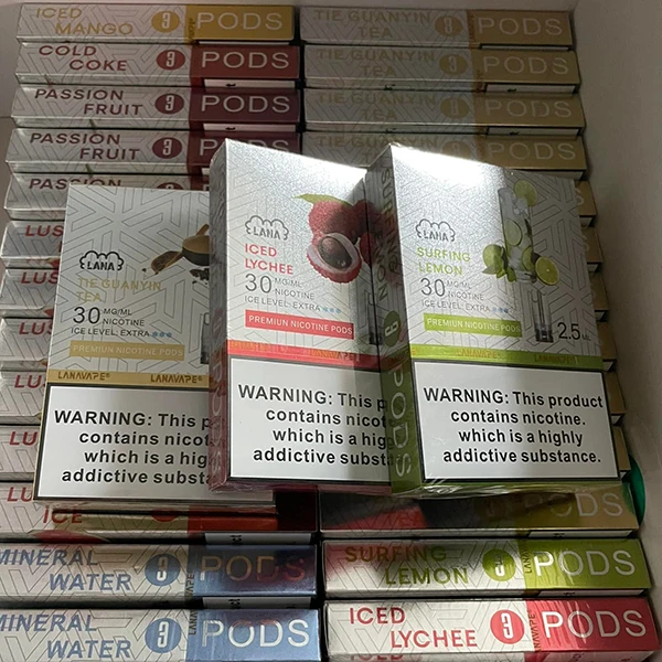 LANA 煙彈全系列口味包裝展示與風味陣列實拍